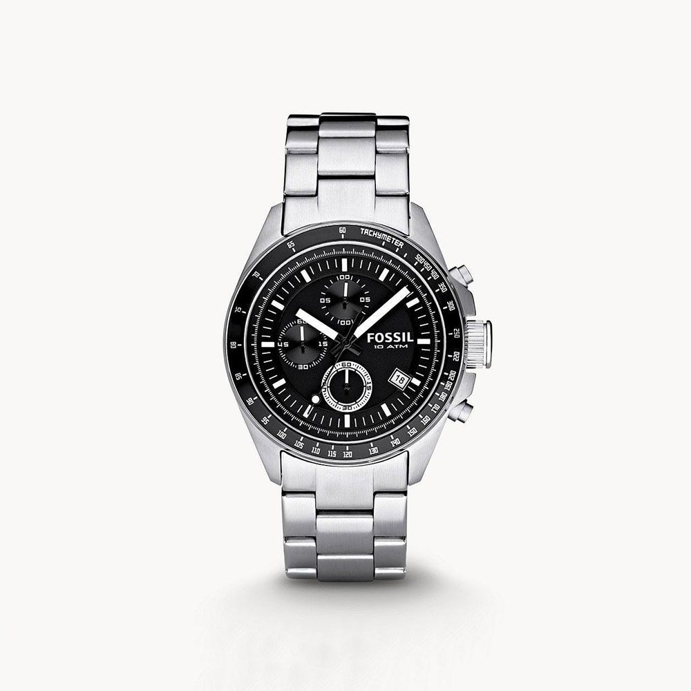 Fossil CH2600IE Decker Chronograph Stainless Steel Watch