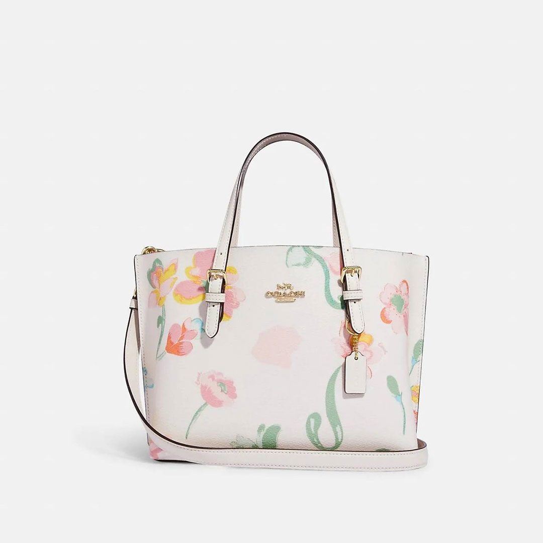 Buy Coach Coach Rowan Satchel In Signature Canvas With Mystical Floral  Print - White/Multi Online | ZALORA Malaysia
