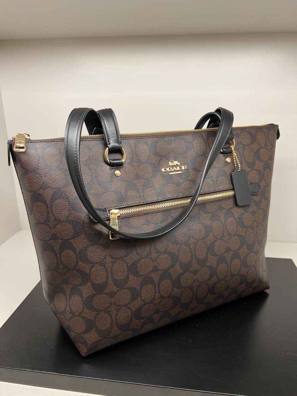 COACH Gallery tote brown black - Amory