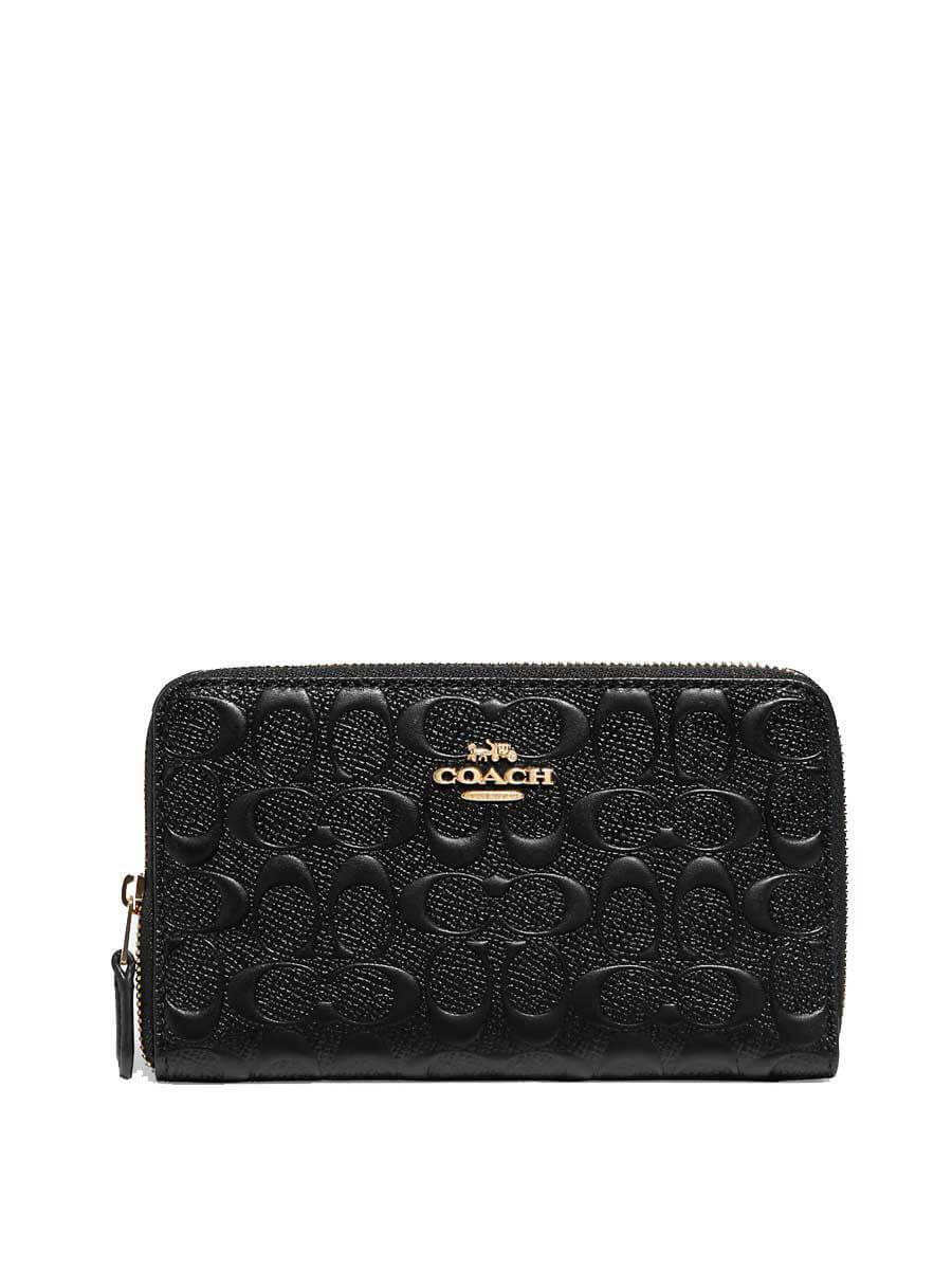 (Pre Order) Coach Medium Id Zip Wallet In Signature Leather - Amory