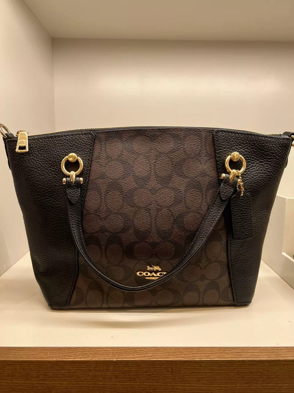 (Pre Order) Coach Kacey Satchel Brown Black