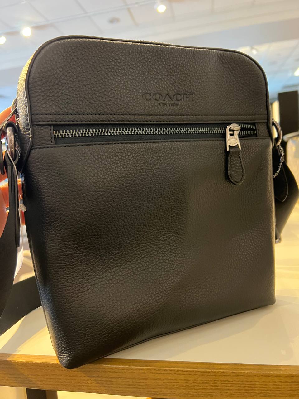 (Pre Order) Coach Houston Flight Crossbody Black - Amory