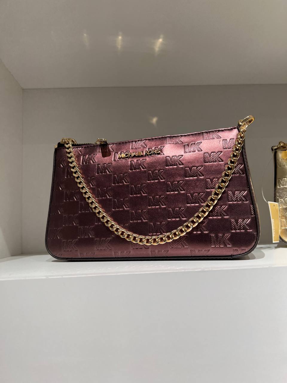 (Pre Order) Michael Kors Jet Set Travel Medium Pouchette Bordeaux