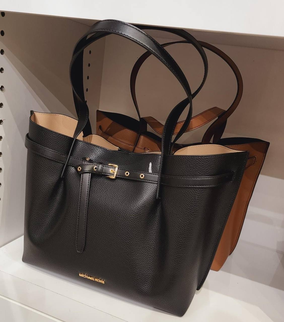 (Pre Order) Michael Kors Emilia Large Tote Black - Amory