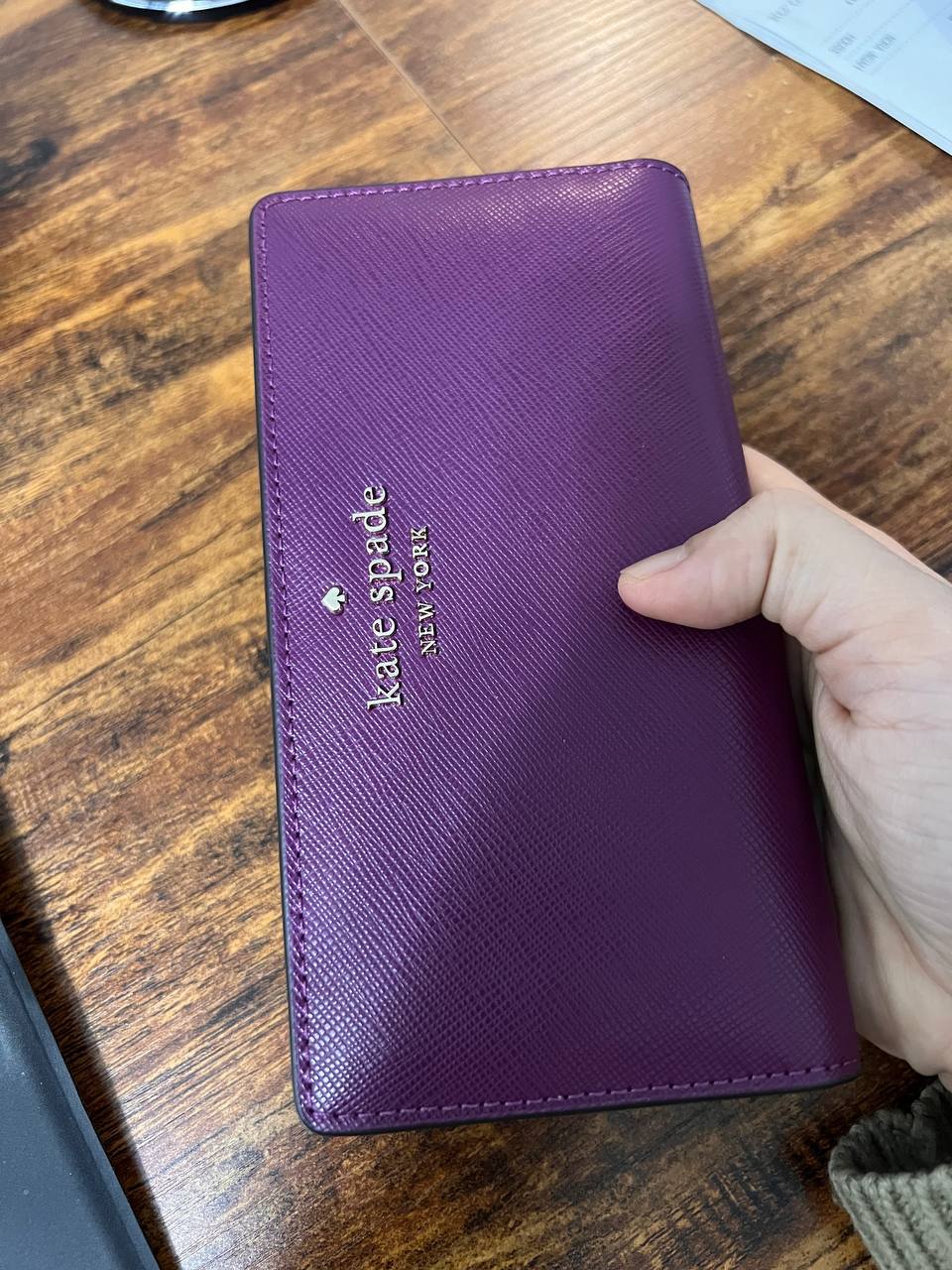 Kate spade best sale plum wallet