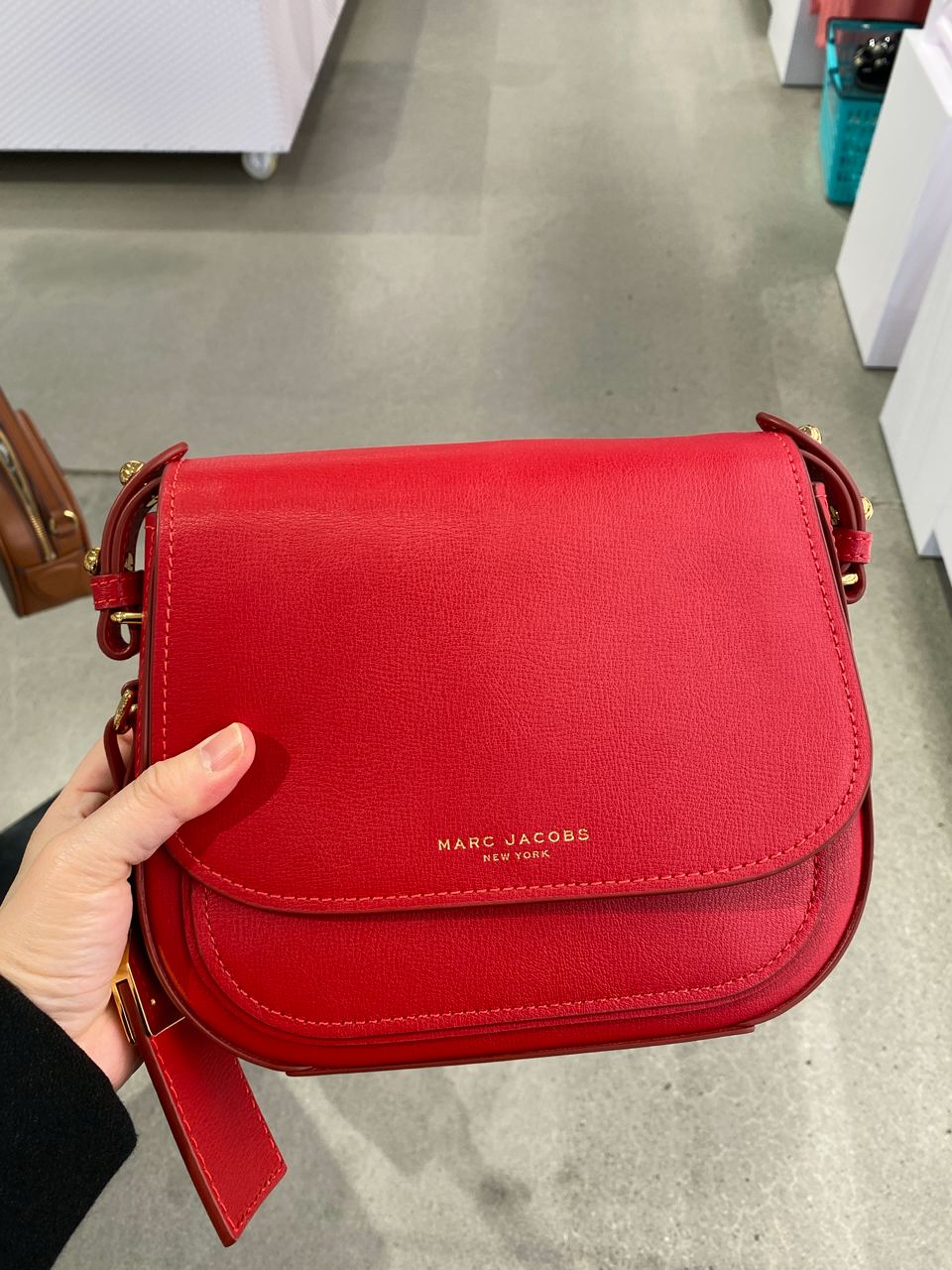 (Pre Order) Marc Jacobs rider saddle bag pomegranate Amory