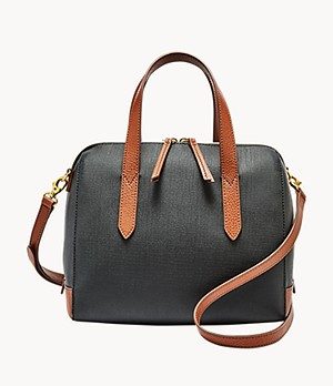 (Pre Order) fossil sydney satchel black - Amory