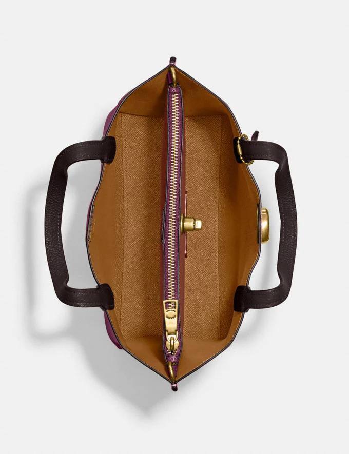 Coach willow tote 24 deep berry multi - Retails Transfer - Image 4