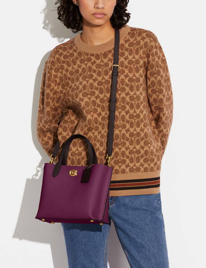 Coach willow tote 24 deep berry multi - Retails Transfer - Image 5