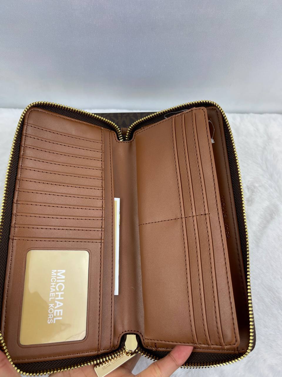 (USA Ready Stock) Michael Kors Continental Wallet in Sig Brown - Image 3