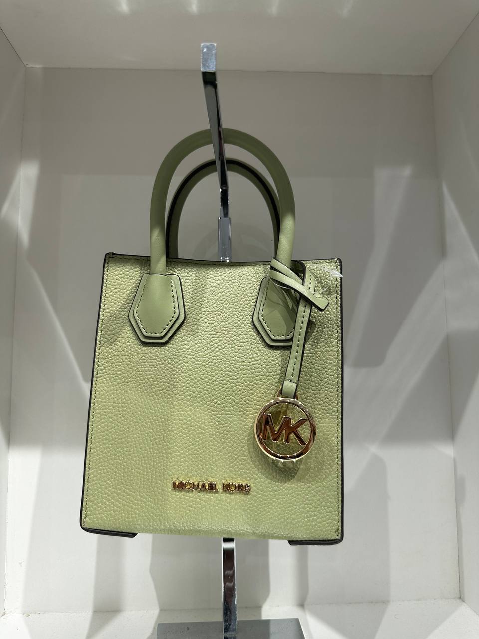 (Pre Order) Michael Kors mercer xs ns shopper crossbody in green - Amory