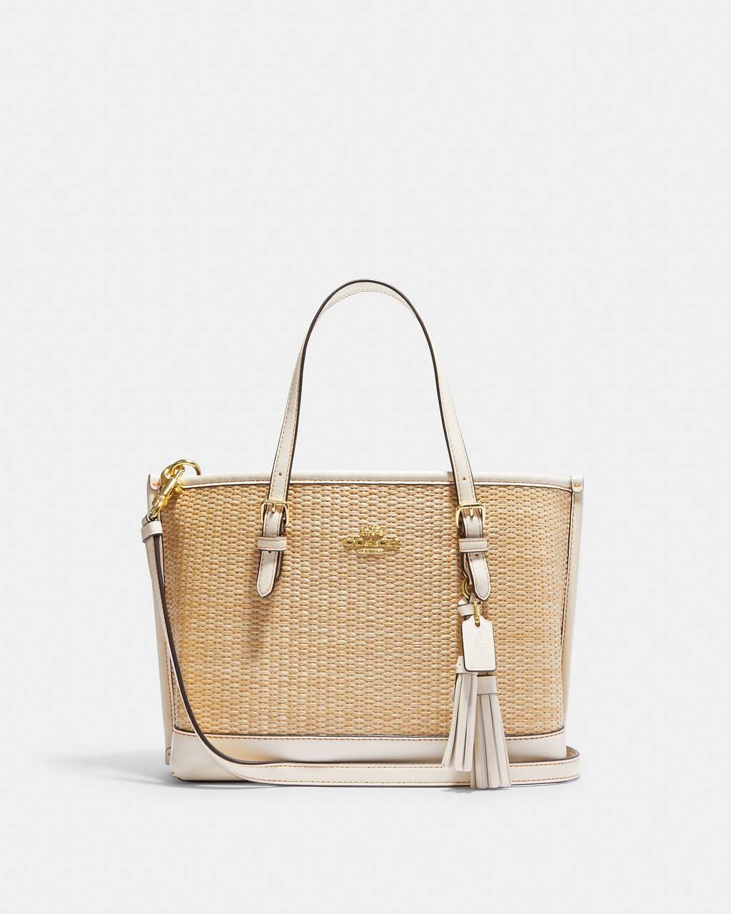 (Pre Order) coach mollie 25 in straw gold chalk multi