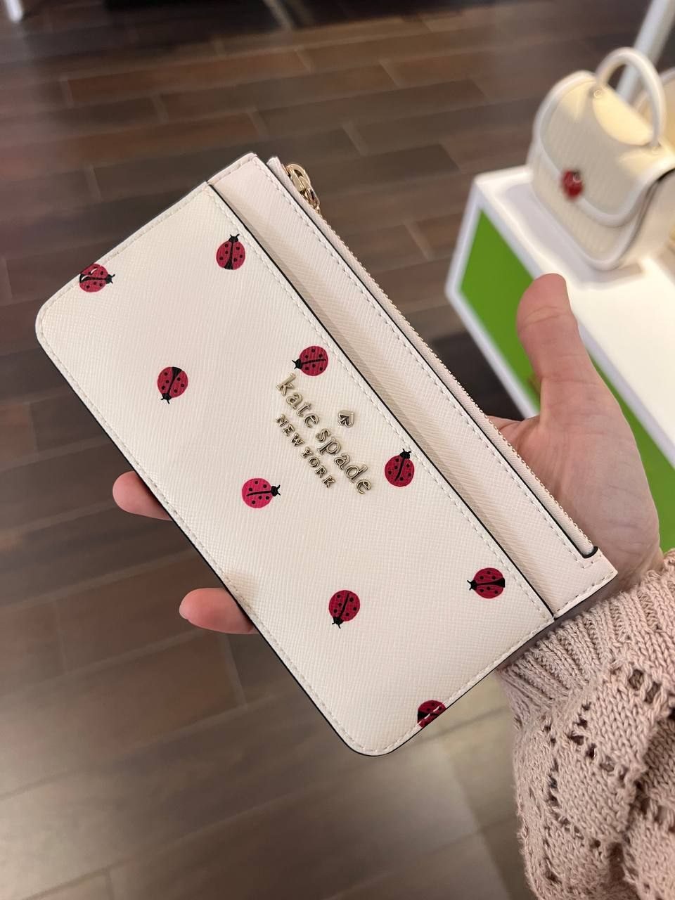 (Pre Order) Kate Spade Staci Large Slim Ladybug Card Holder