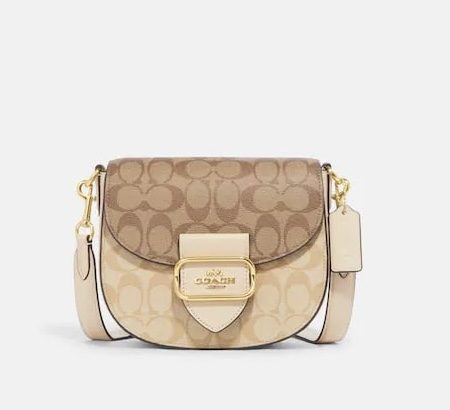 (Pre Order) coach morgan saddle crossbody signature colorblock