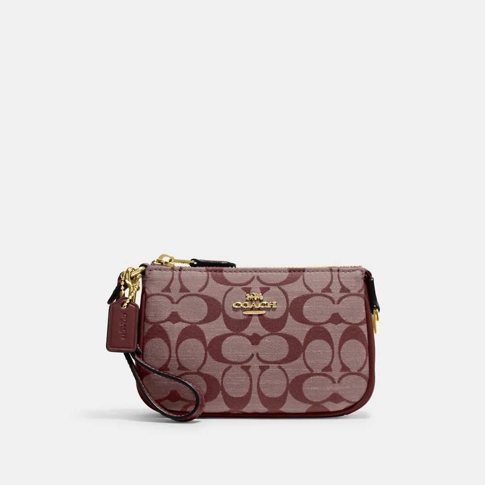 (Pre Order) Coach Nolita 15 In Signature Chambray in Wine Multi