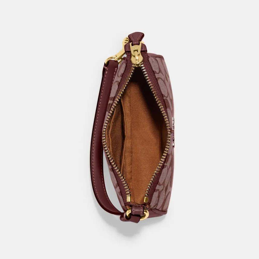 (Pre Order) Coach Nolita 15 In Signature Chambray in Wine Multi - Image 3