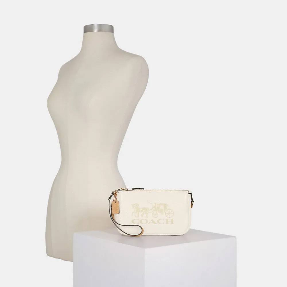 (Pre Order) Coach Embossed Horse And Carriage Nolita 19 in Chalk/Vanilla - Image 2