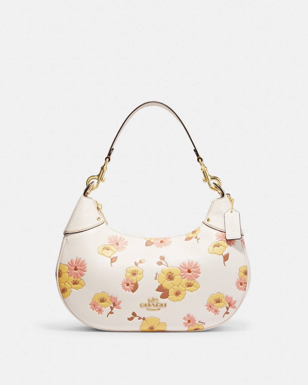 (Pre Order) coach mara hobo in floral cluster chalk - Amory