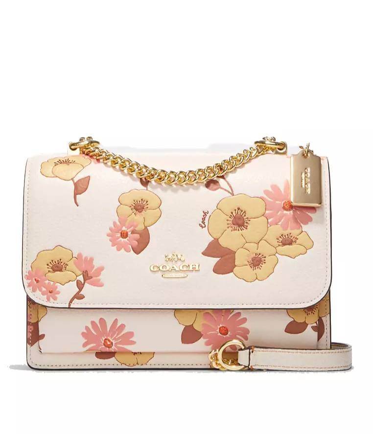 Coach klare crossbody floral cluster chalk