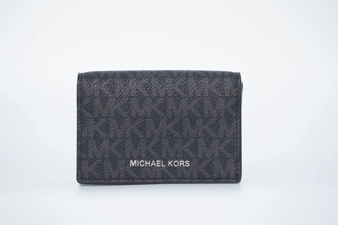 (Pre Order) Michael Kors Men Gifting Business Card Holder in Signature Black