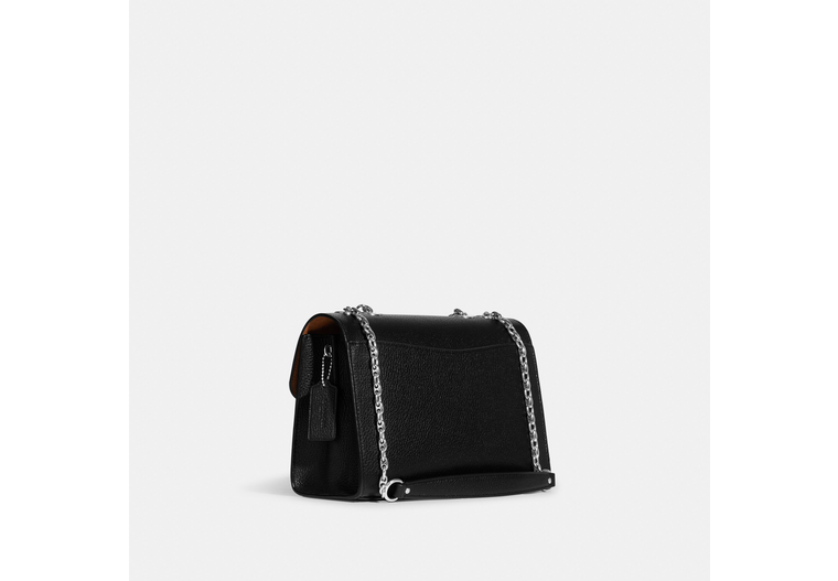 Coach Lane Shoulder Bag in Signature Canvas in Graphite/Black - Amory