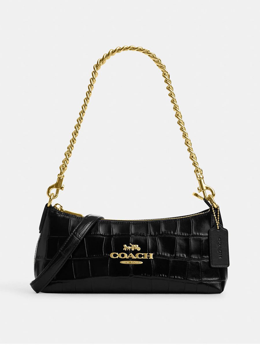 (Pre Order) coach charlotte shoulder black - Amory