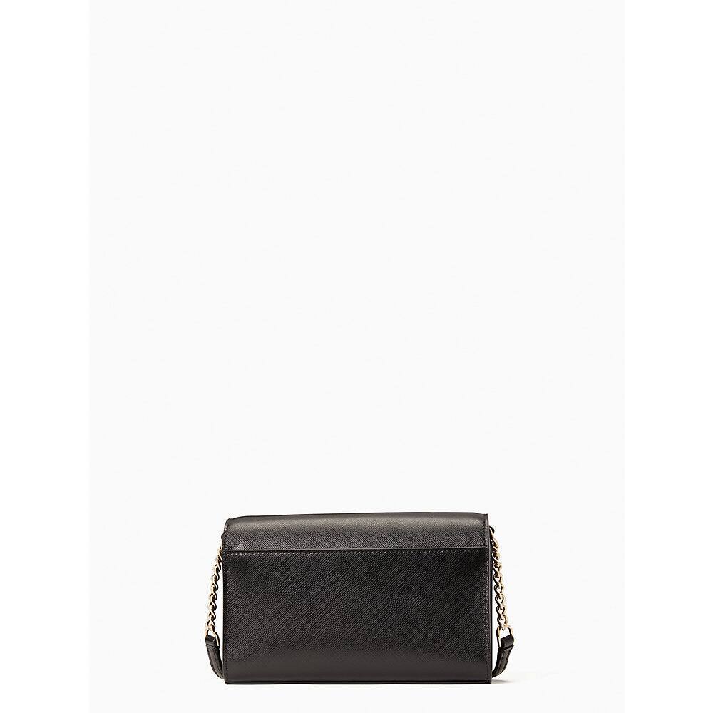 Kate Spade Staci Small Flap Crossbody in Black - Amory
