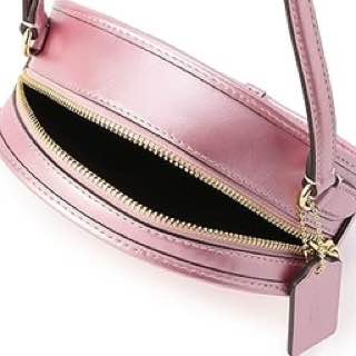 Coach Metallic Leather Canteen in Metallic Blush - Image 2