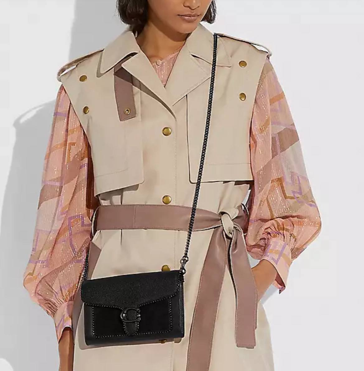 Coach Tabby Chain Clutch With Beadchain in Black - Coach Retail - Image 5