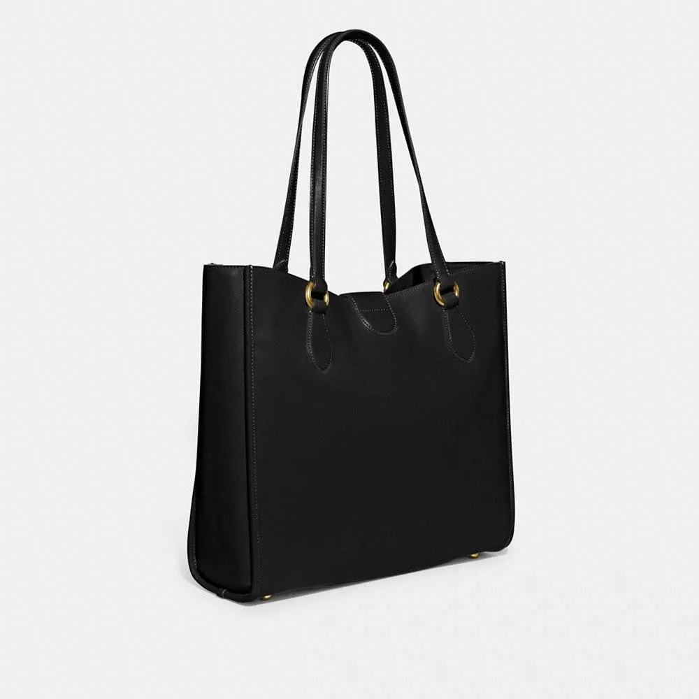 USA Ready Stock) Coach Theo Tote in Black (CA114) - Retail transfer - Amory