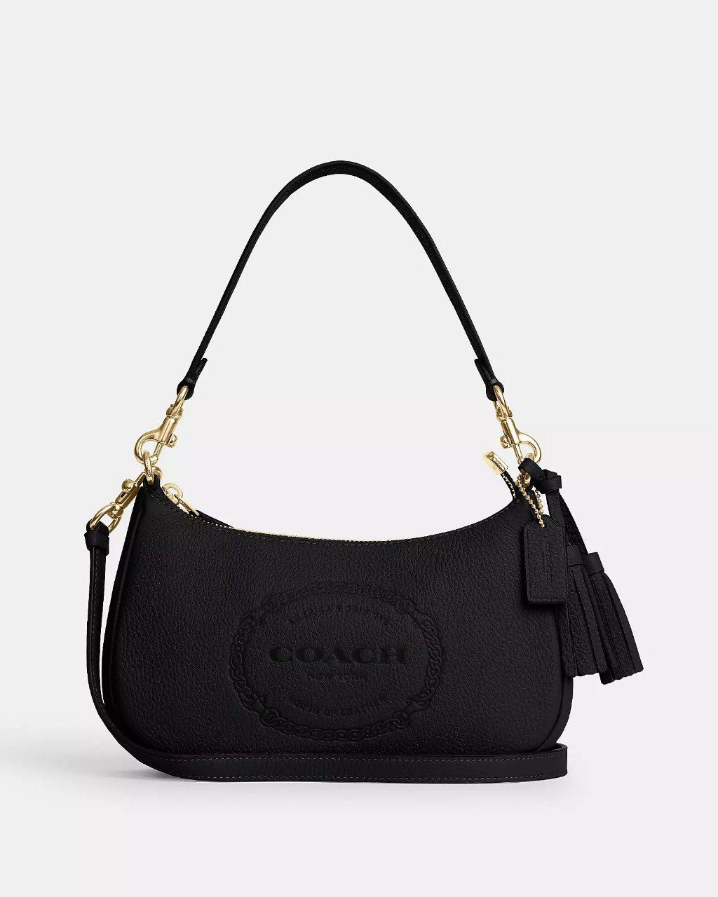 (USA Ready Stock) coach teri shoulder in heritage black