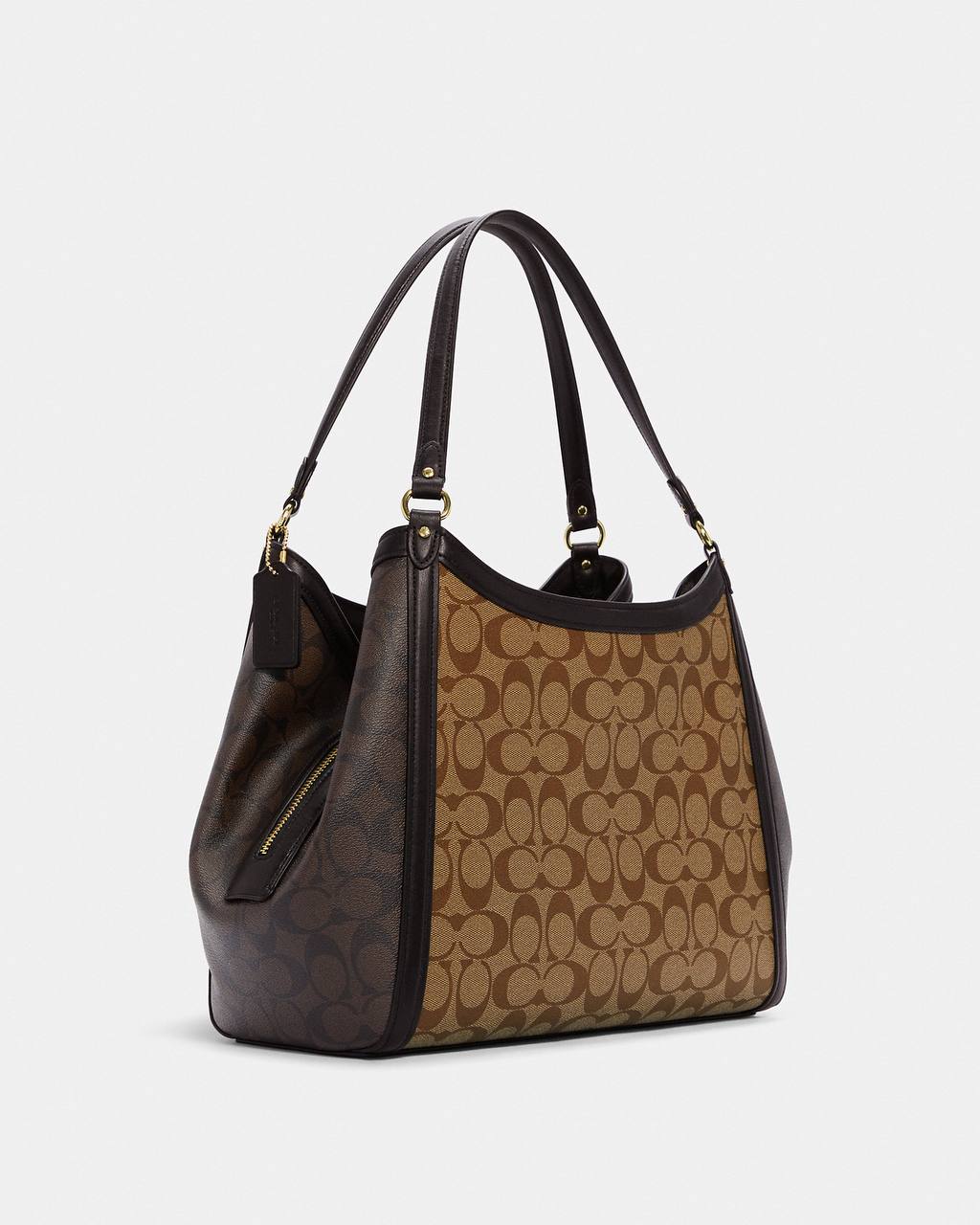 Coach Kristy Shoulder Bag In Blocked Signature Canvas - Image 2