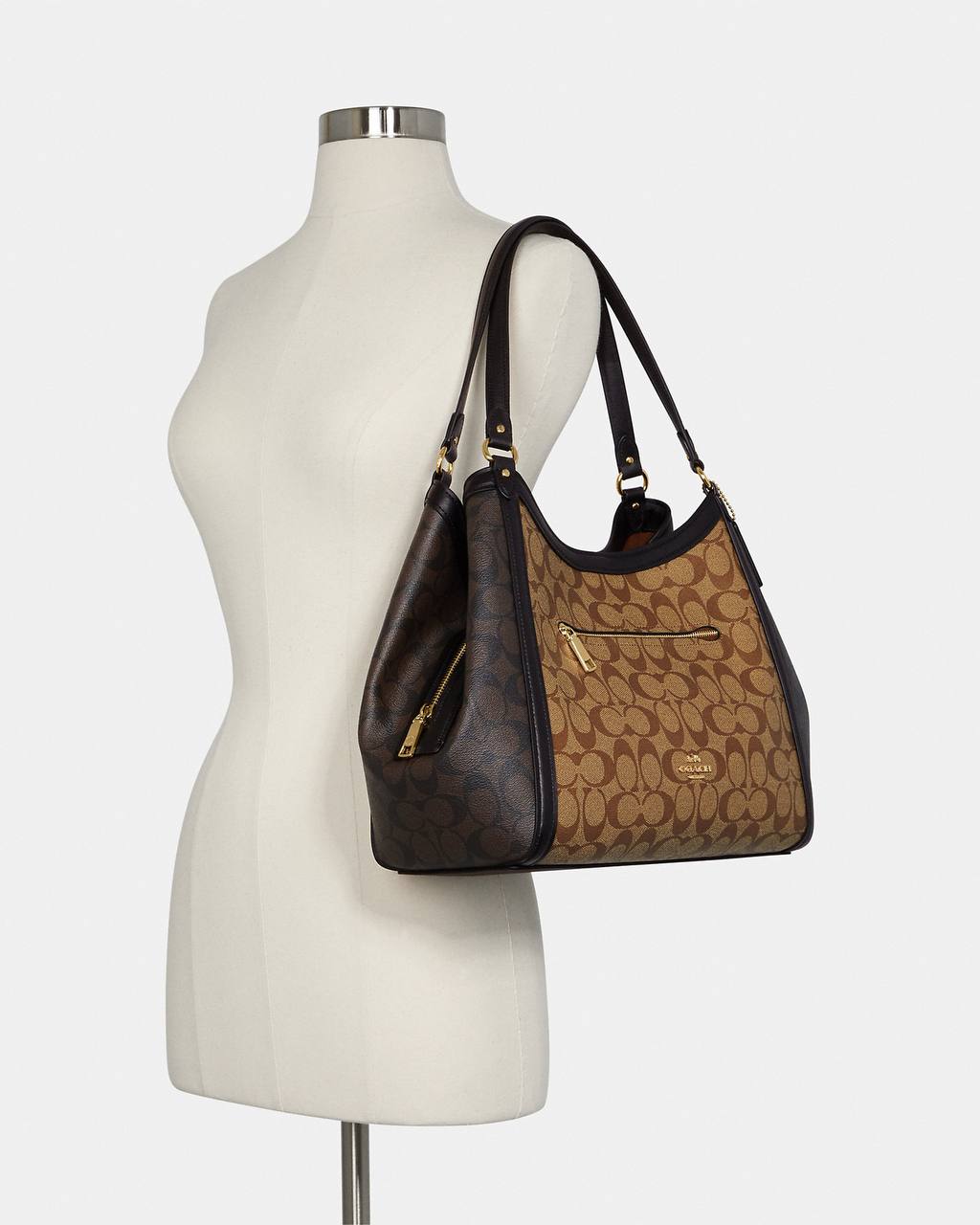 Coach Kristy Shoulder Bag In Blocked Signature Canvas - Image 4
