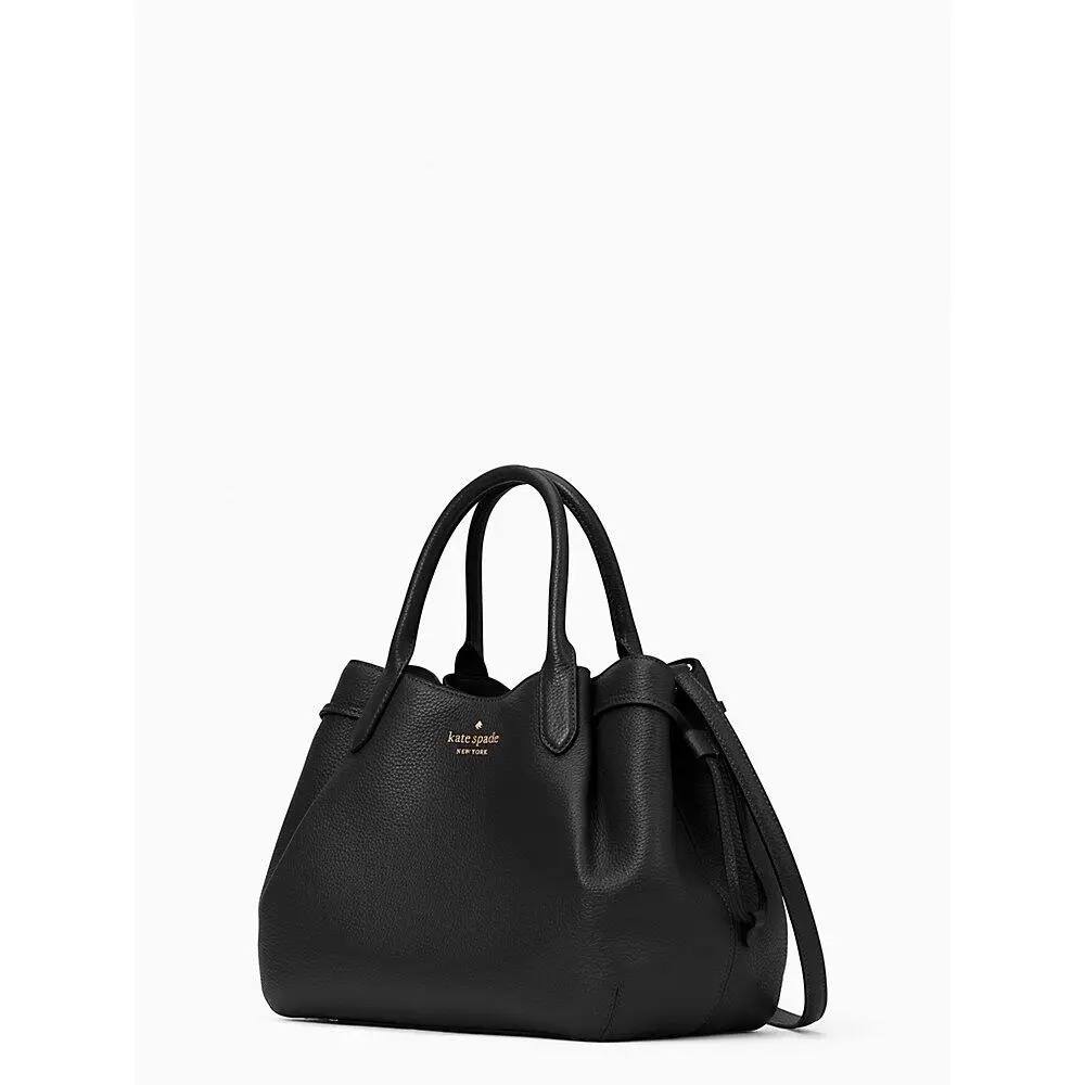 Kate Spade Pebbled Leather Dumpling Large Satchel In Black - Image 2