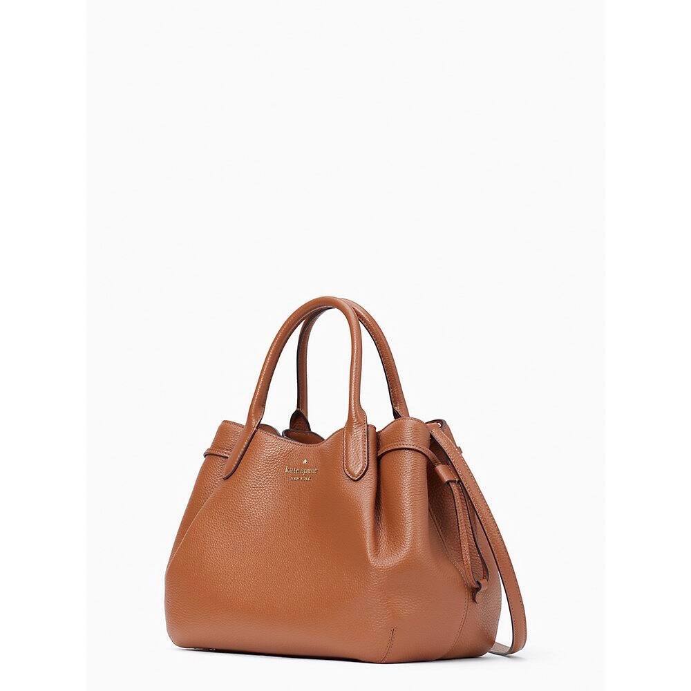 Kate Spade Pebbled Leather Dumpling Large Satchel in Warm Ginger - Image 2