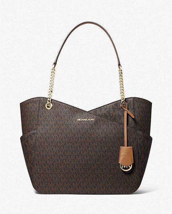 (Pre Order) Michael Kors jst large x chain shoulder tote in signature ...