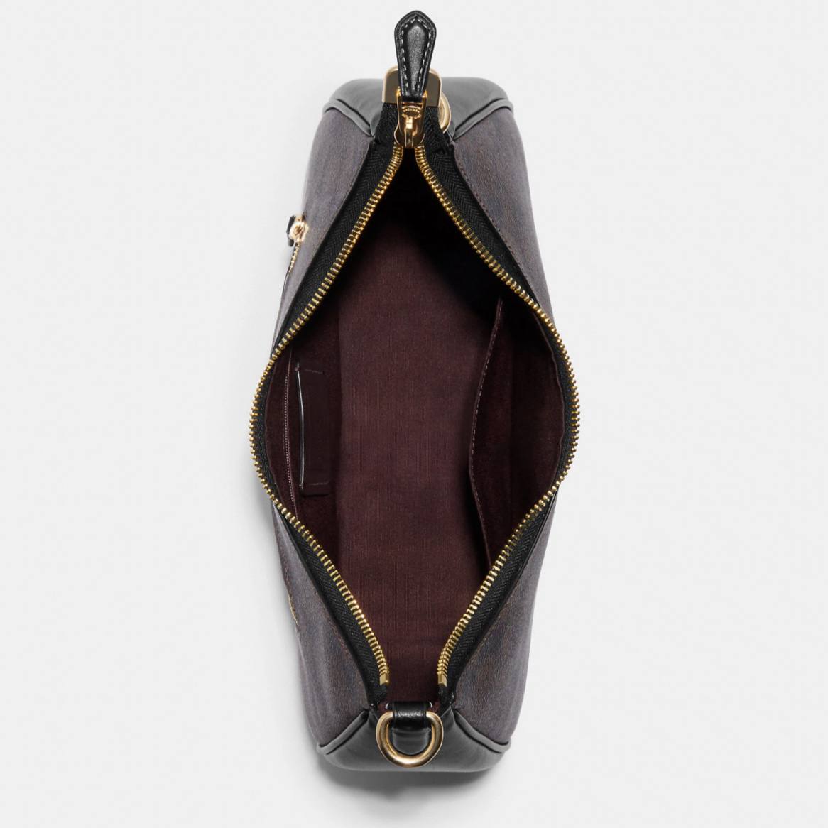 Coach Teri Hobo In Signature Canvas in Brown/Black - Image 3