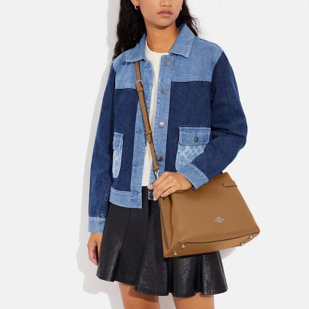 Coach Hanna Shoulder Bag in Light Saddle (CH194) - Image 4