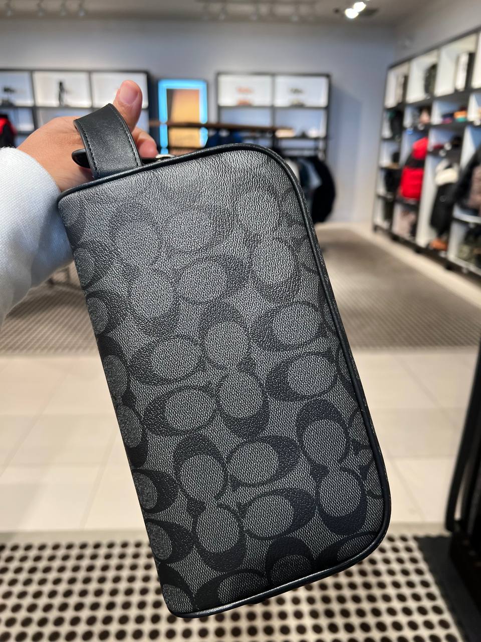 Coach Small Travel Kit In Signature Canvas - Image 2