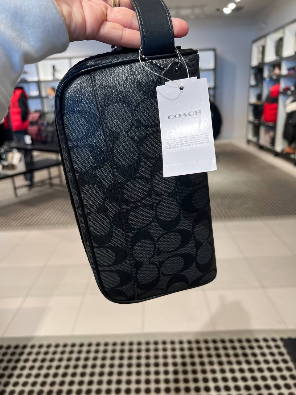 Coach Small Travel Kit In Signature Canvas - Image 3