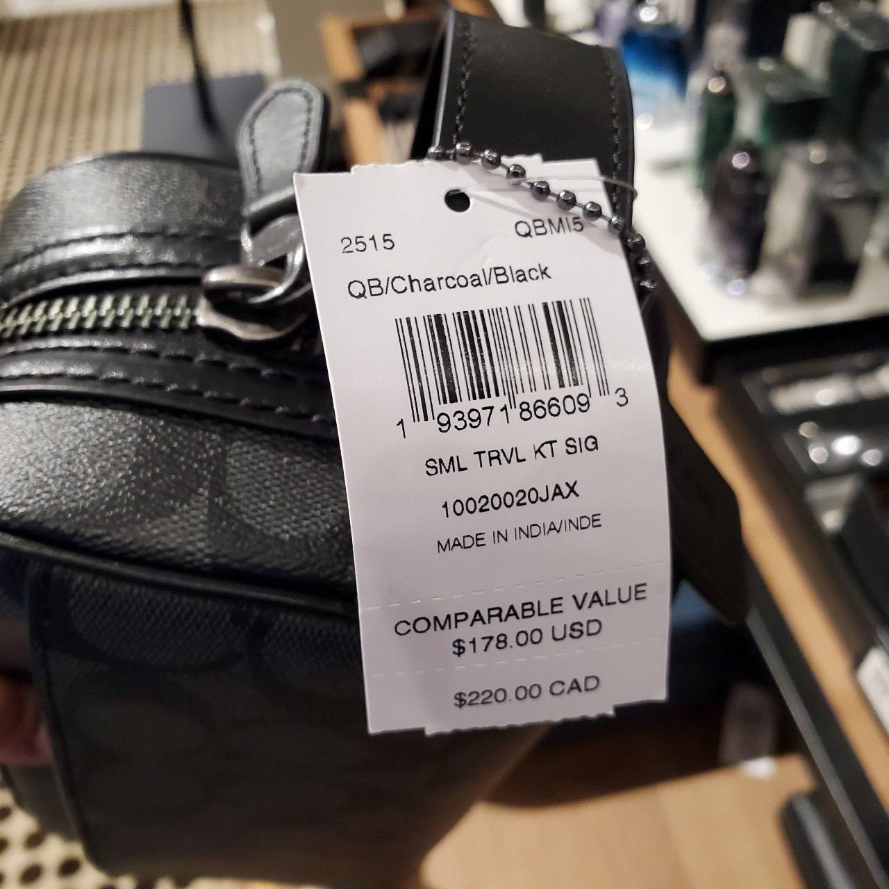 Coach Small Travel Kit In Signature Canvas - Image 5