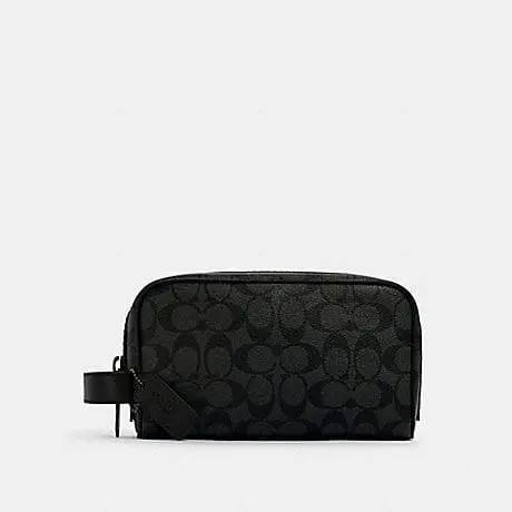 Coach Small Travel Kit In Signature Canvas