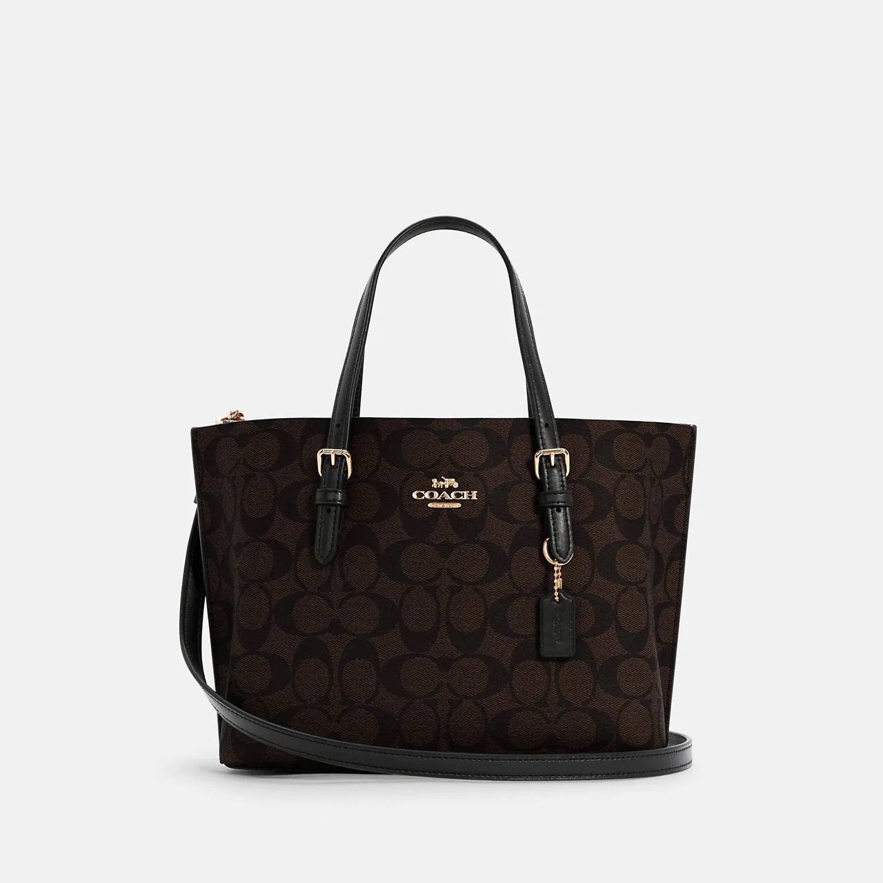Coach mollie 25 in signature brown black - Amory