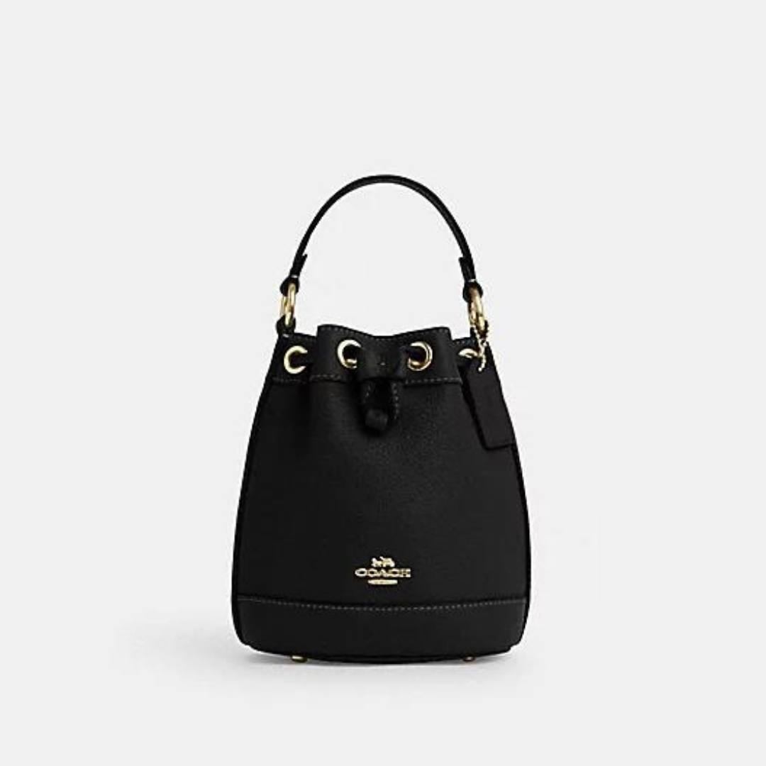 (USA Ready Stock) coach dempsey bucket 15 in black