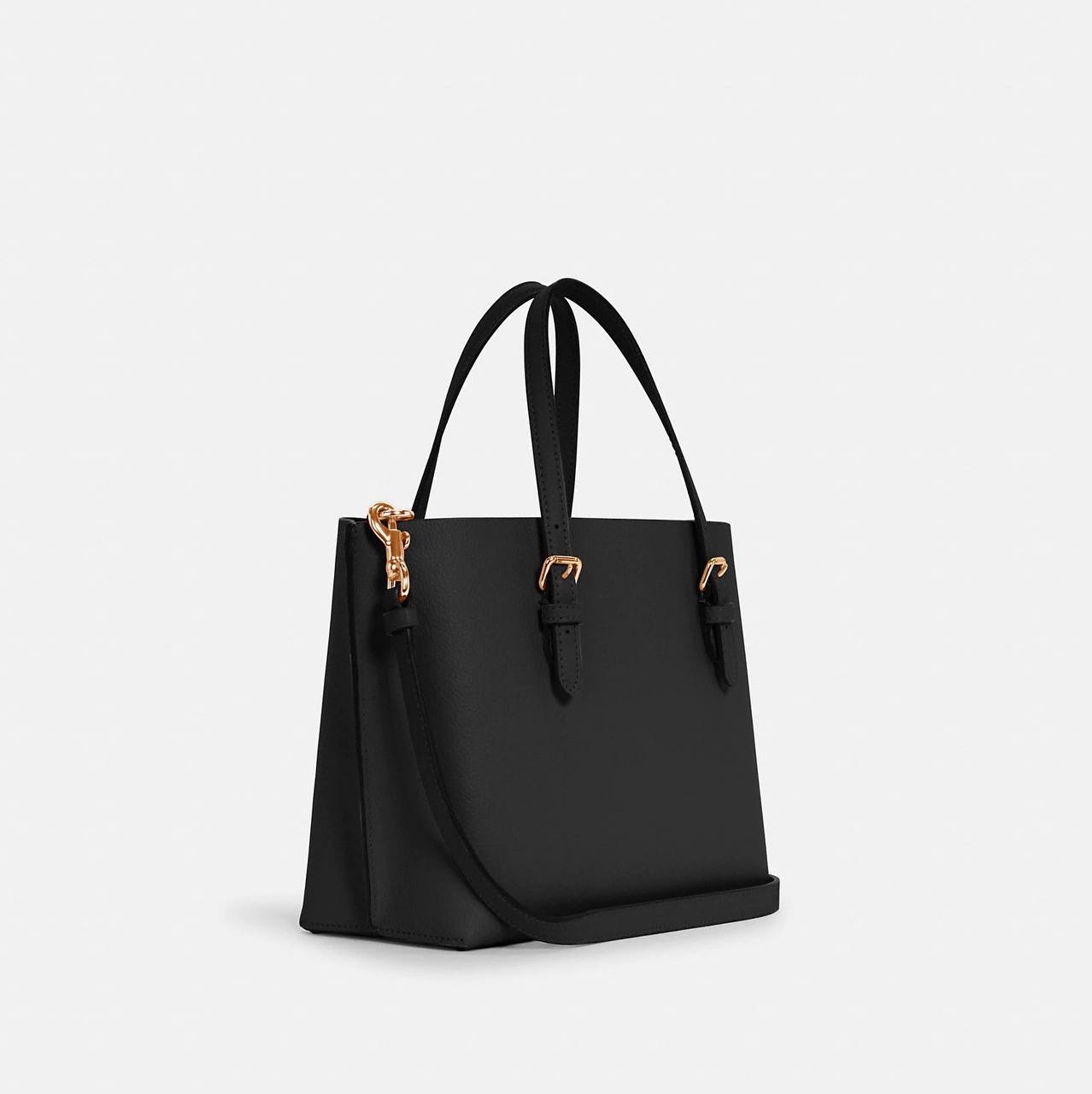 Coach Mollie Tote 25 in Black/True Red (C4084) - Image 5