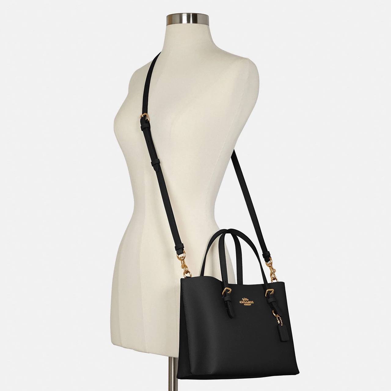 Coach Mollie Tote 25 in Black/True Red (C4084) - Image 6