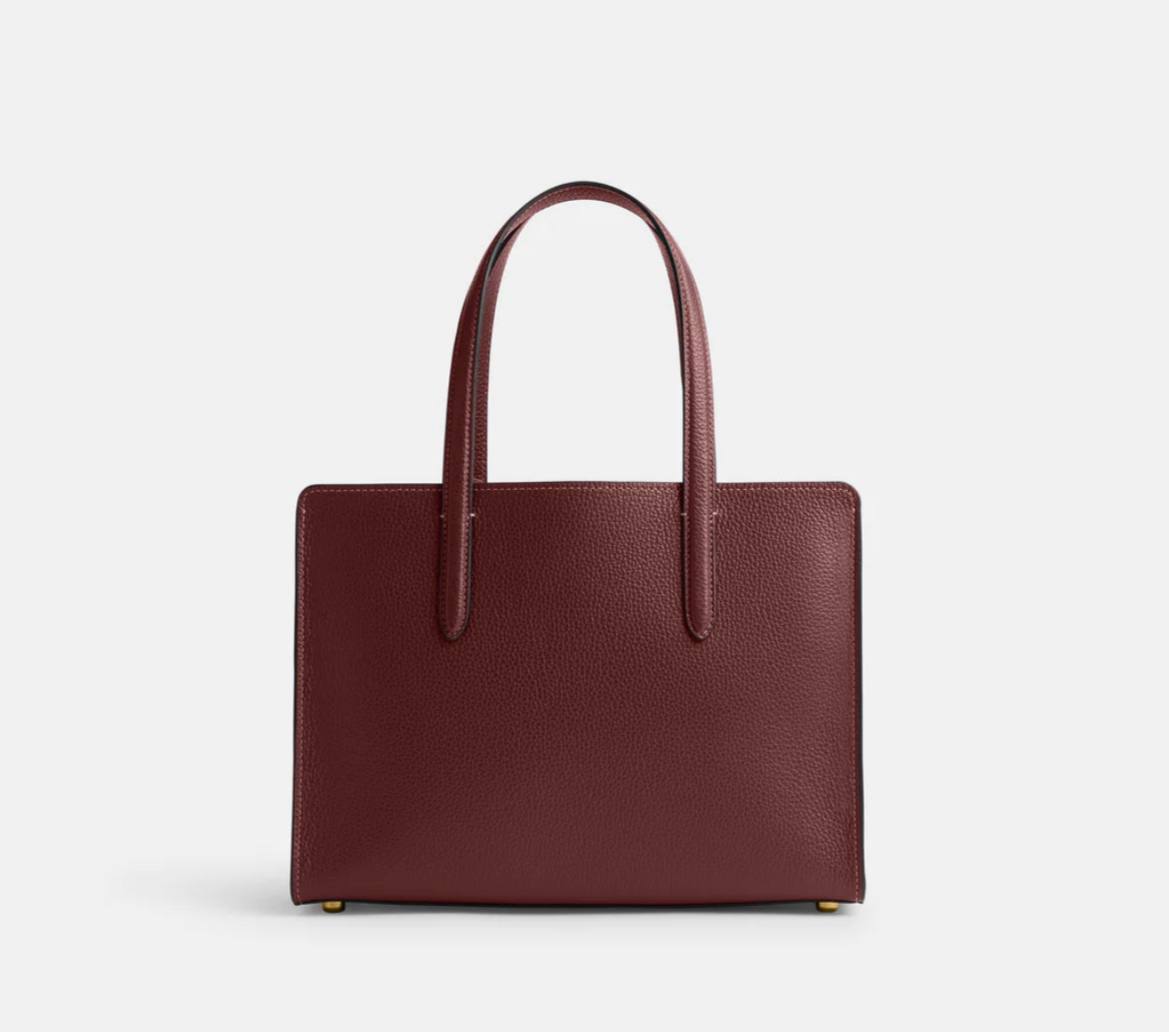 Coach Carter Carryall 28 in Wine - retail transfer - Image 3