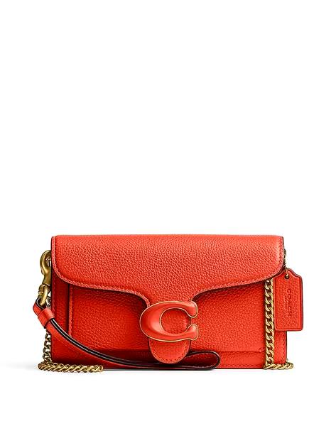 (DEFECT ITEM) Coach Tabby Wristlet Crossbody In Orange - Retail Transfer
