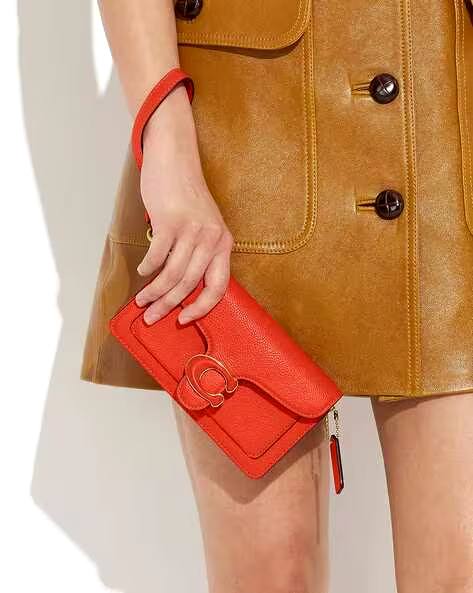 (DEFECT ITEM) Coach Tabby Wristlet Crossbody In Orange - Retail Transfer - Image 3