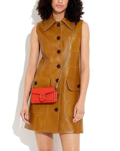 (DEFECT ITEM) Coach Tabby Wristlet Crossbody In Orange - Retail Transfer - Image 4